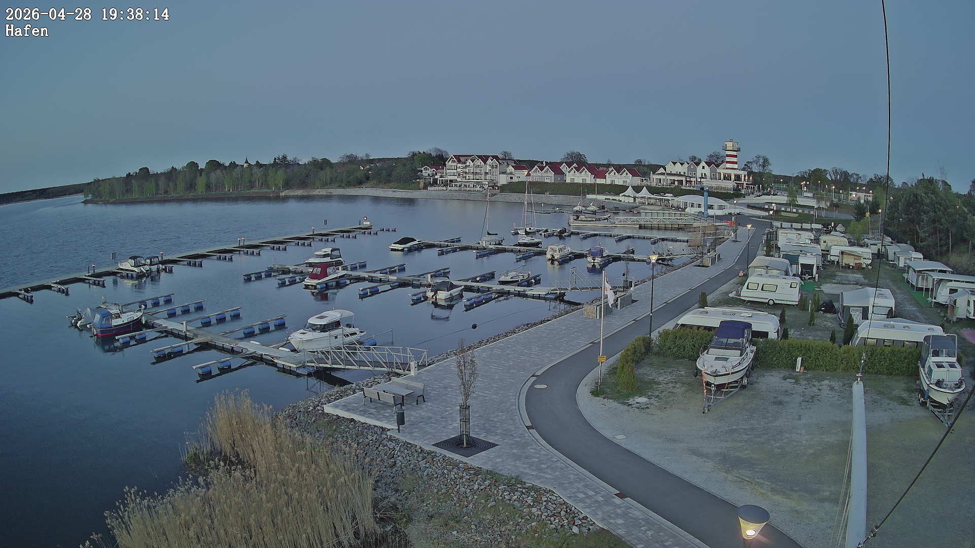 Archiv Foto Webcam Geierswalder See: Hafen