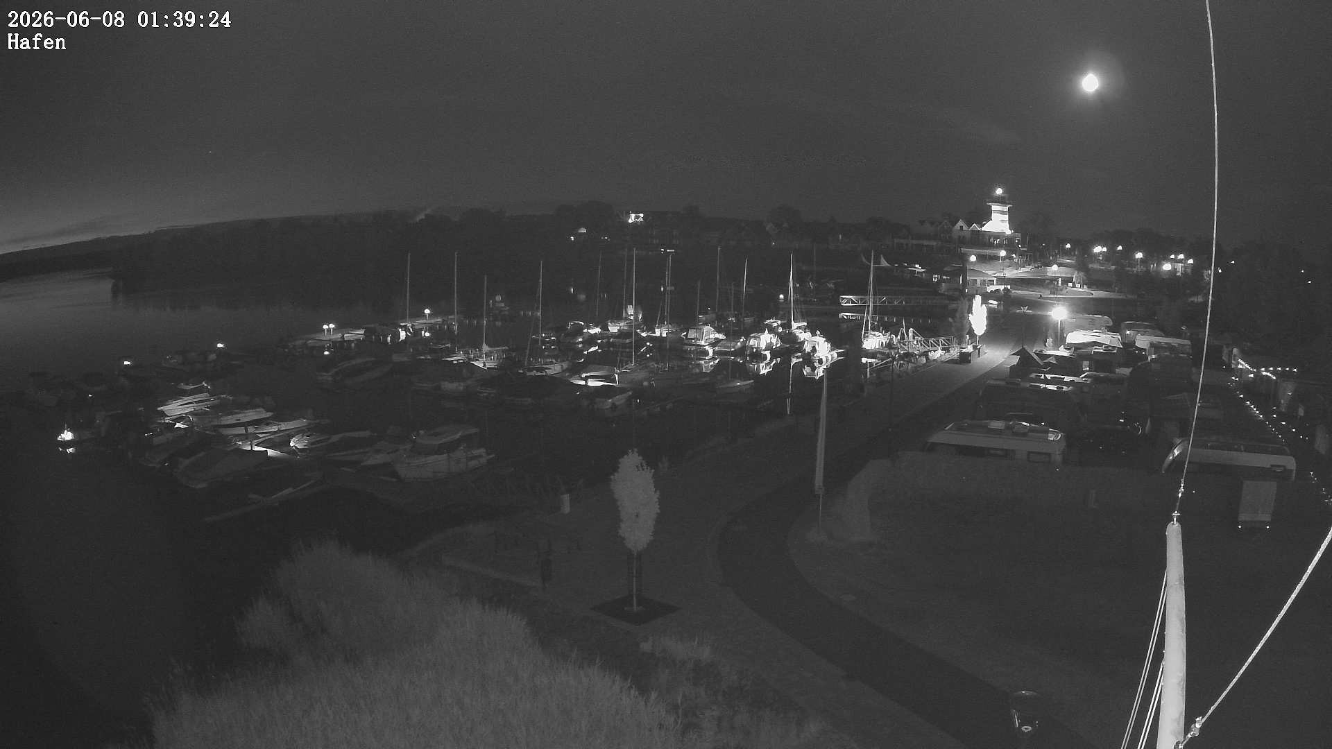 Archiv Foto Webcam Geierswalder See: Hafen