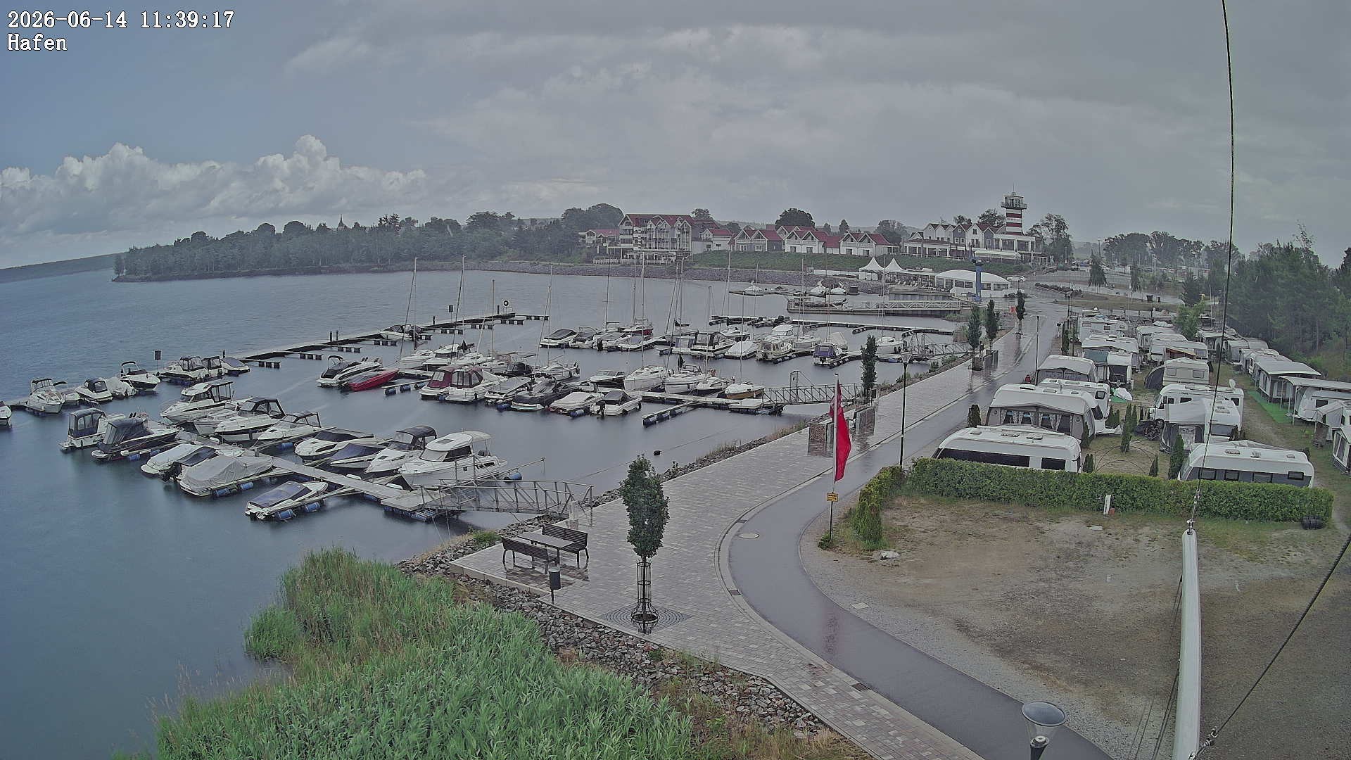 Archiv Foto Webcam Geierswalder See: Hafen