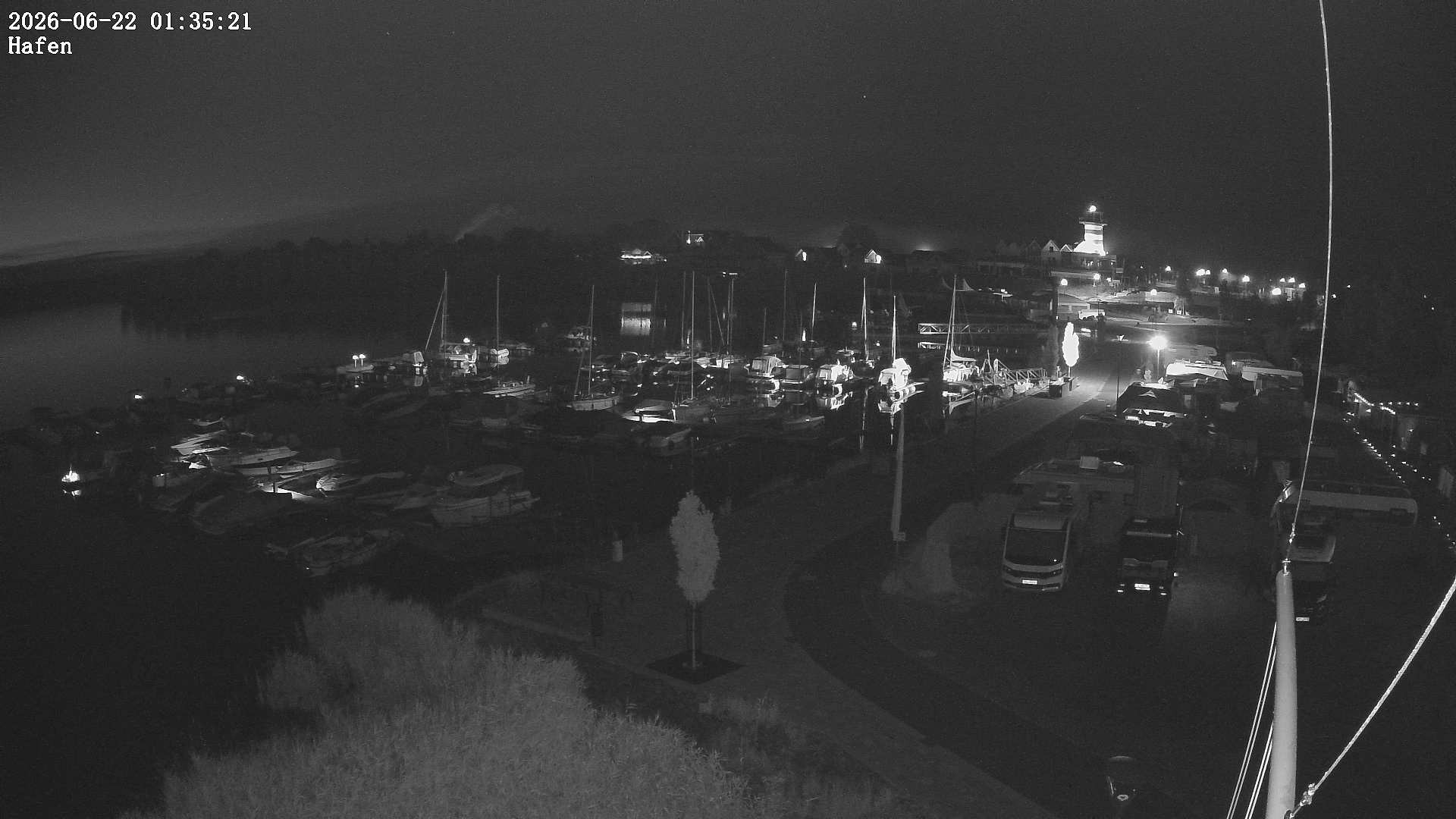 Archiv Foto Webcam Geierswalder See: Hafen