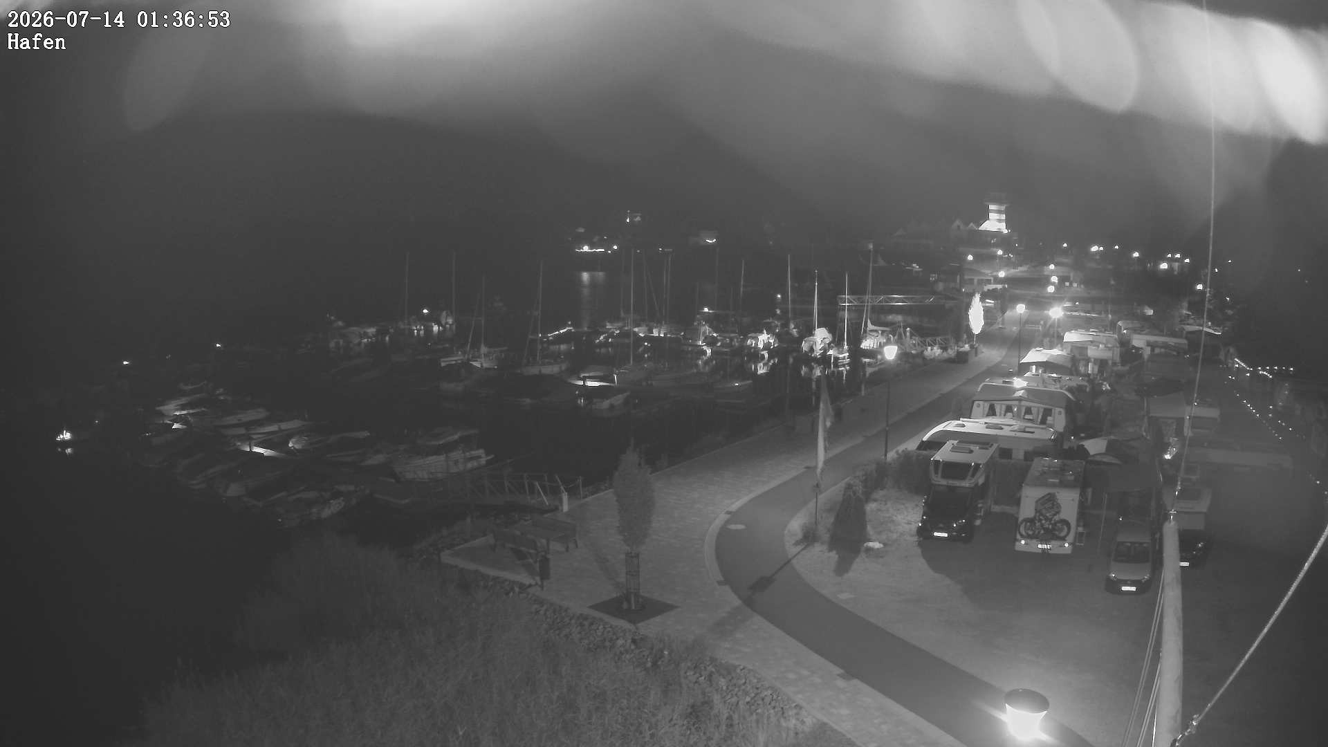 Archiv Foto Webcam Geierswalder See: Hafen