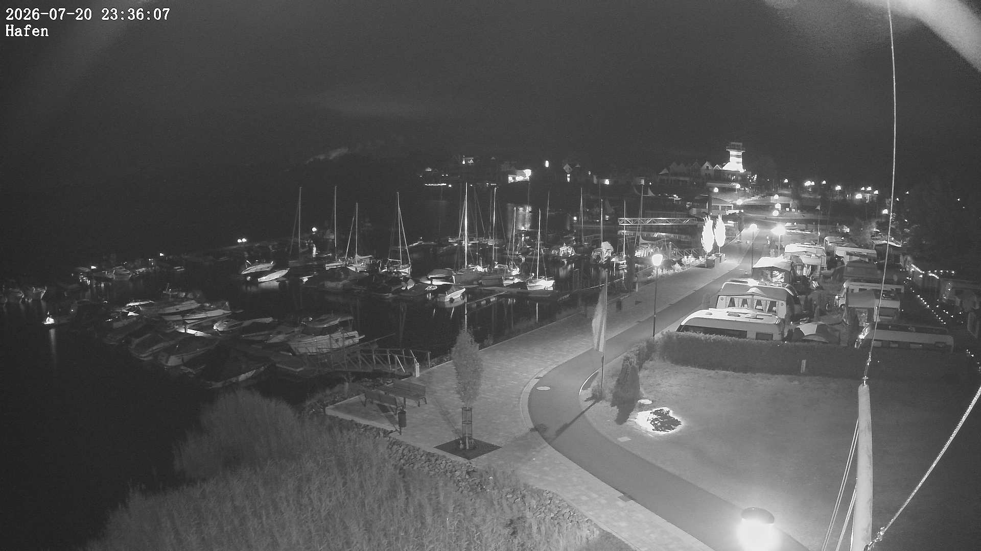 Archiv Foto Webcam Geierswalder See: Hafen