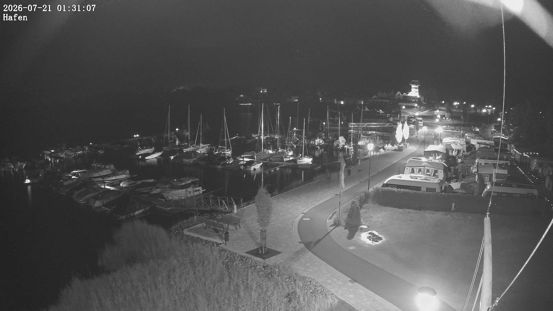 Archiv Foto Webcam Geierswalder See: Hafen