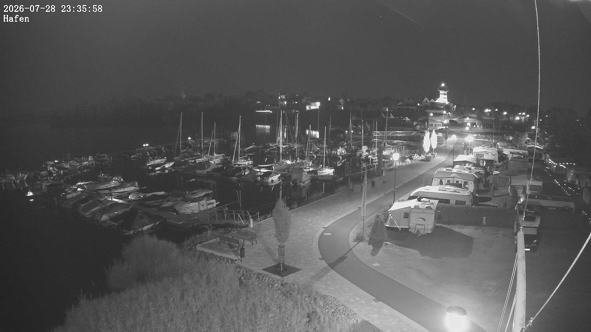 Archiv Foto Webcam Geierswalder See: Hafen