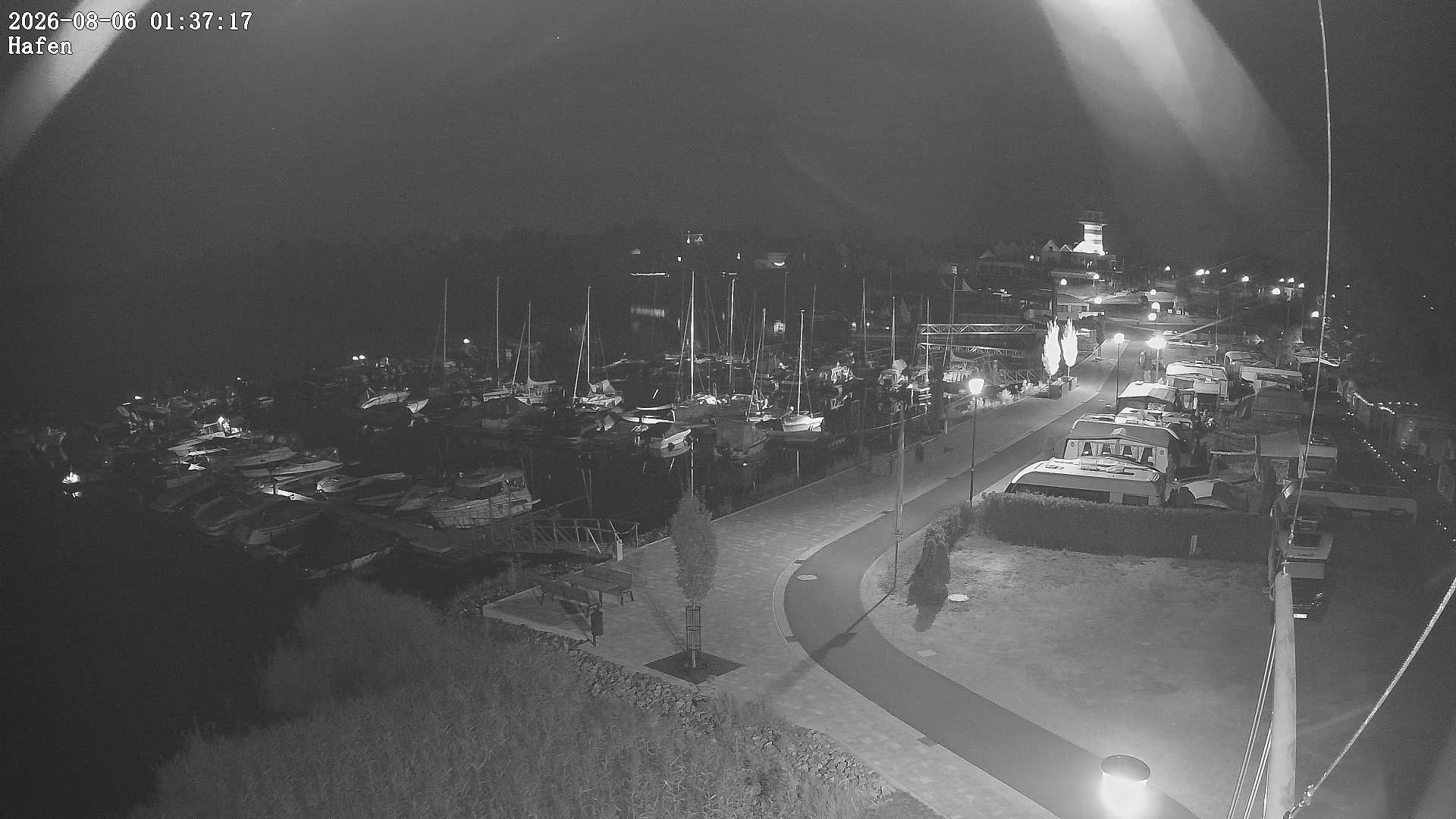 Archiv Foto Webcam Geierswalder See: Hafen