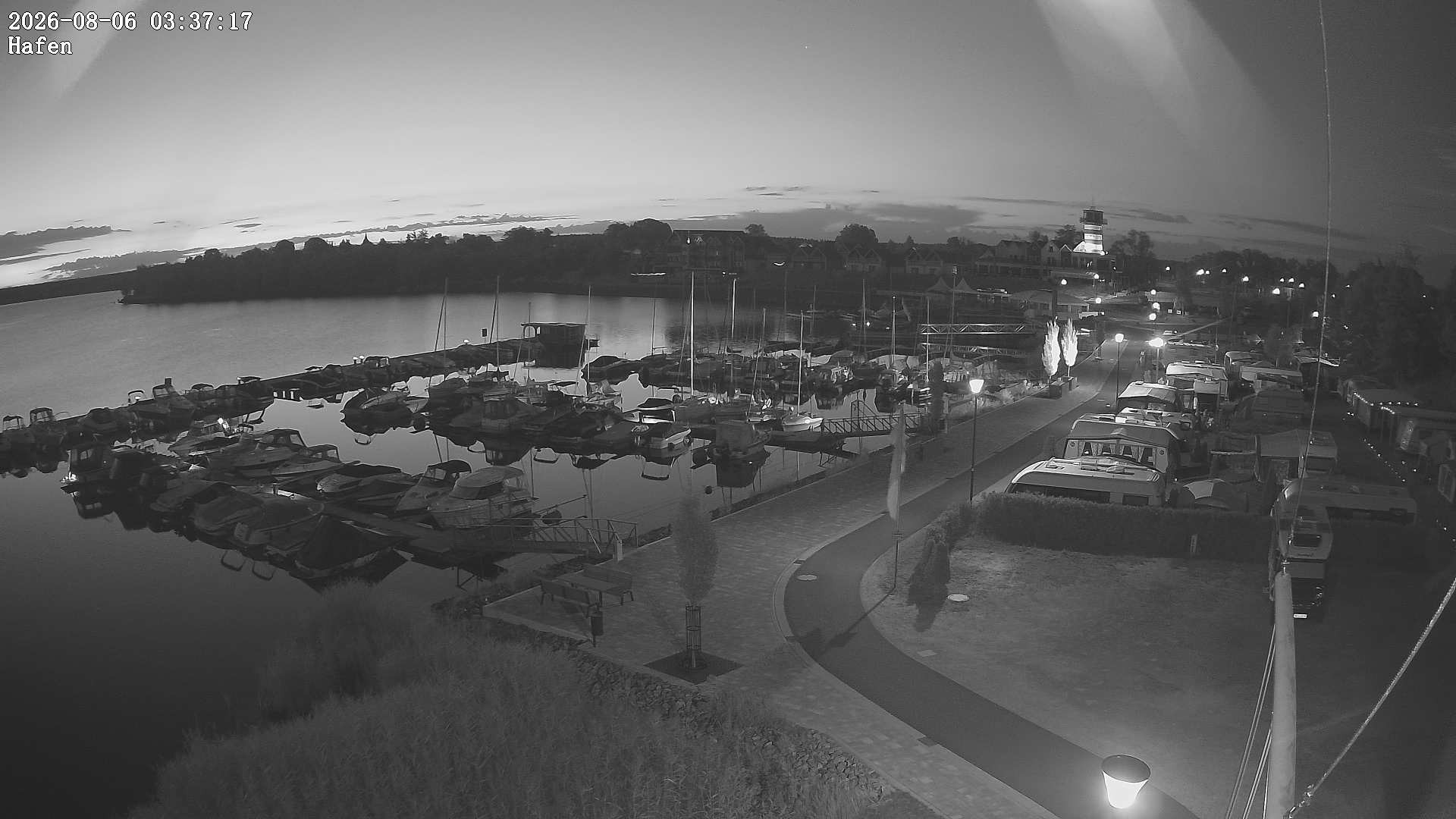 Archiv Foto Webcam Geierswalder See: Hafen
