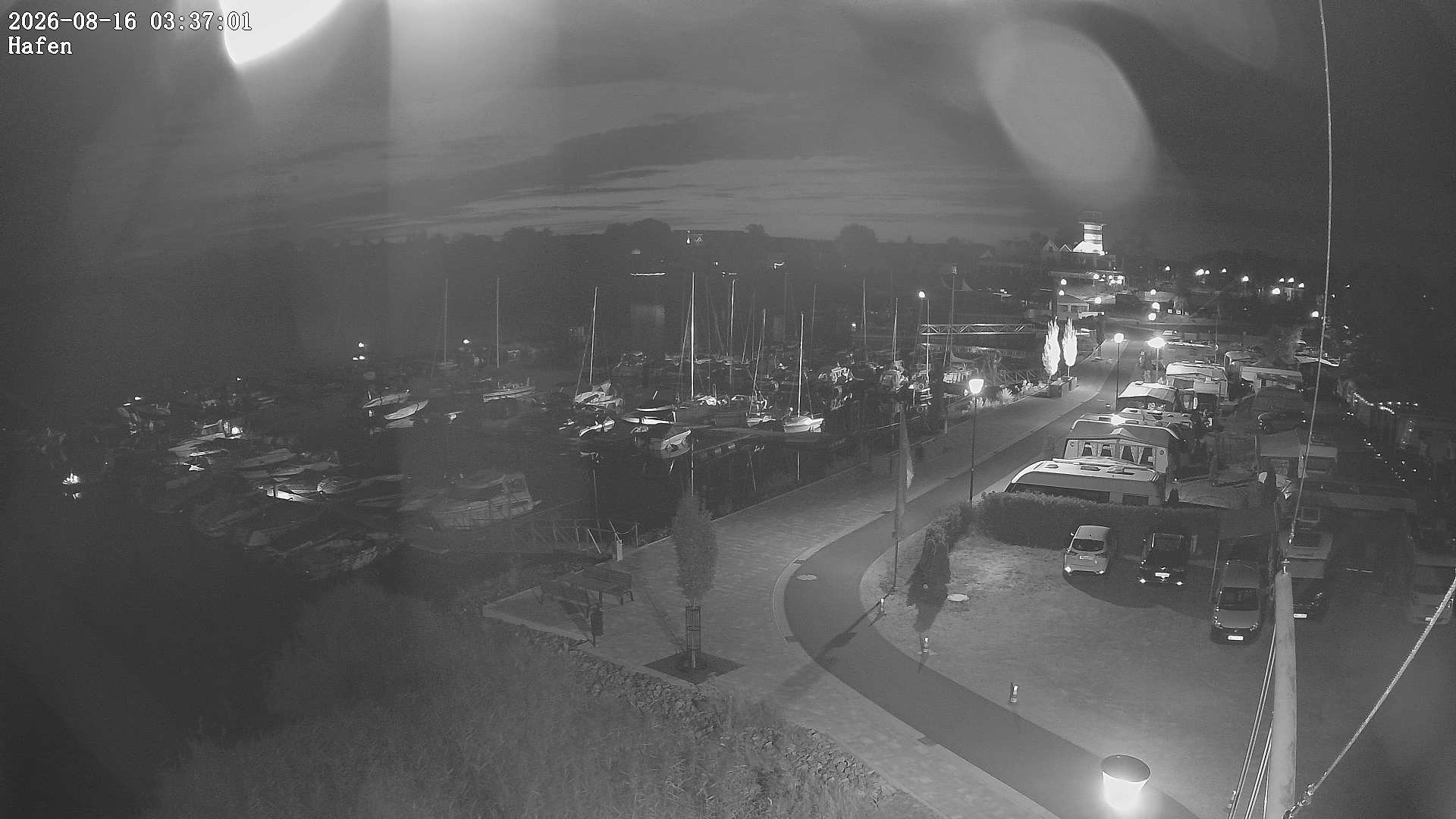 Archiv Foto Webcam Geierswalder See: Hafen
