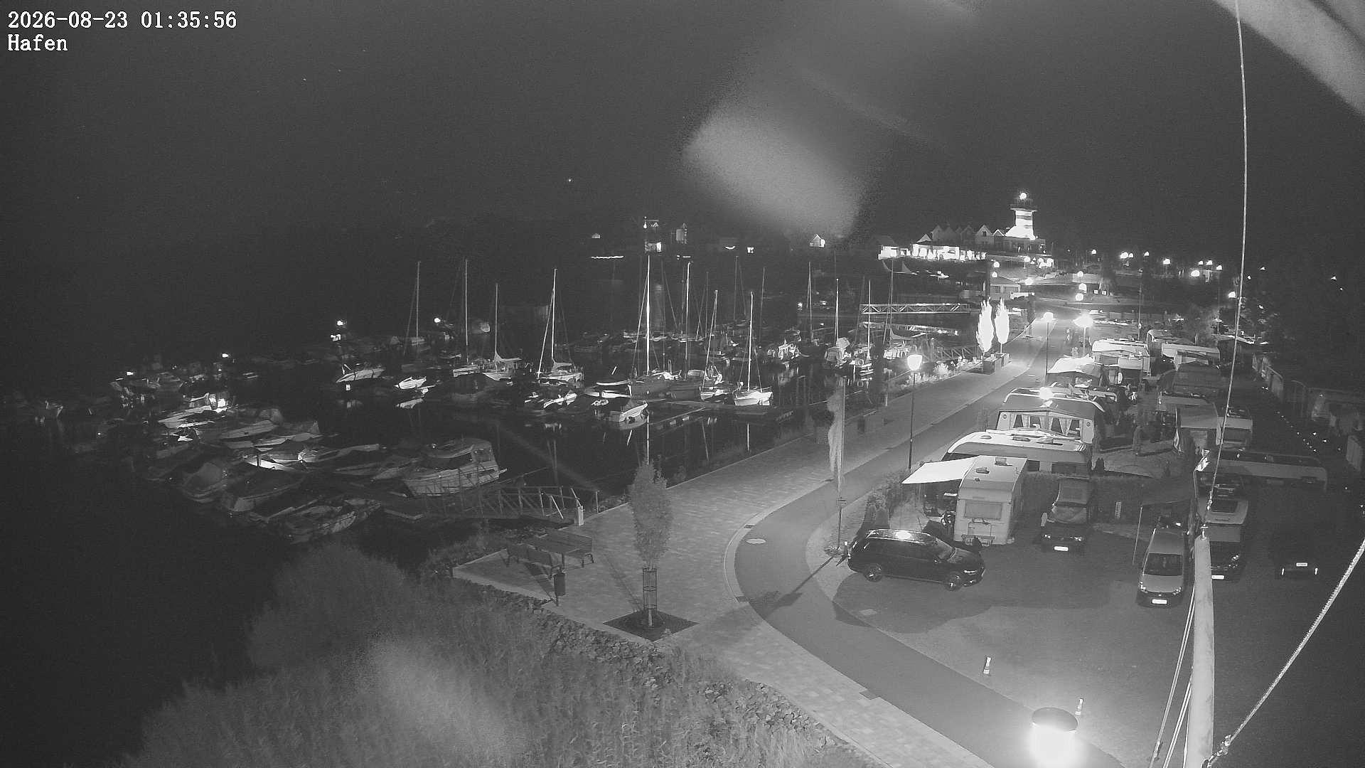 Archiv Foto Webcam Geierswalder See: Hafen
