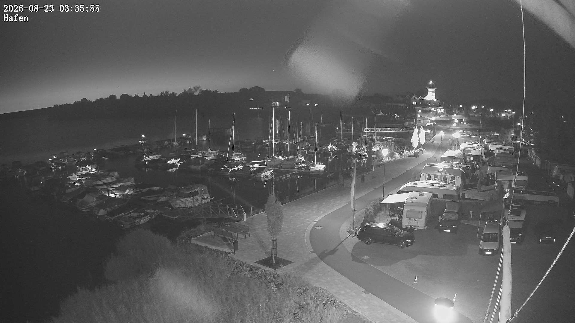 Archiv Foto Webcam Geierswalder See: Hafen