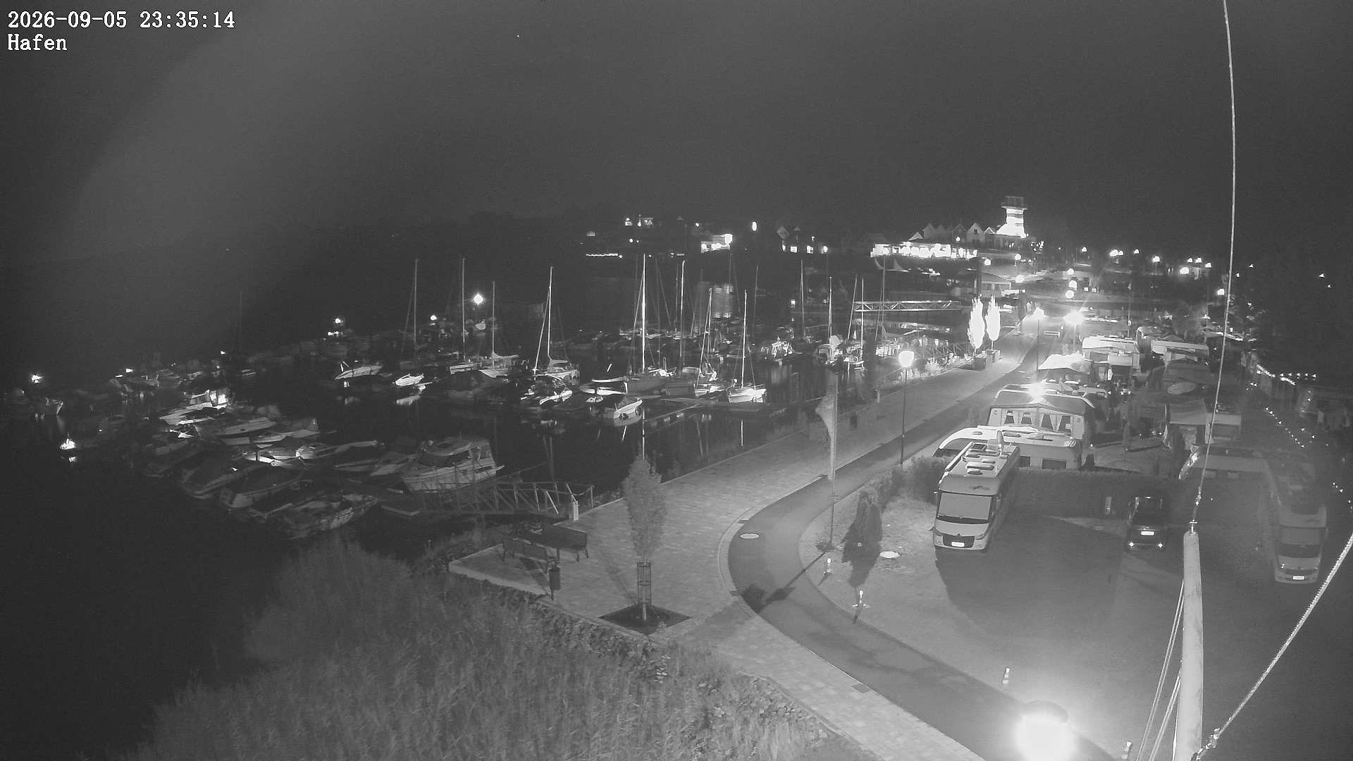 Archiv Foto Webcam Geierswalder See: Hafen