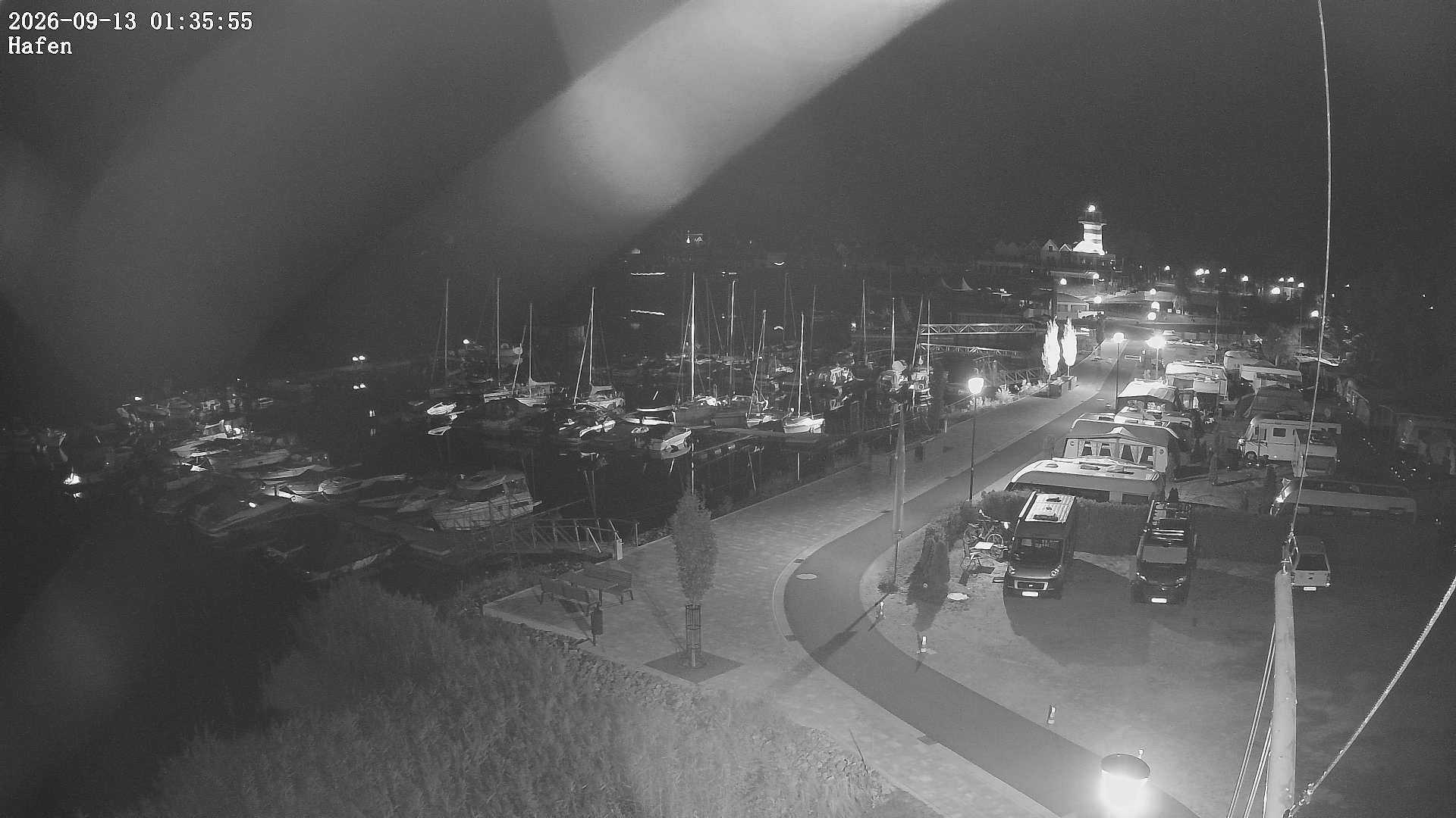Archiv Foto Webcam Geierswalder See: Hafen