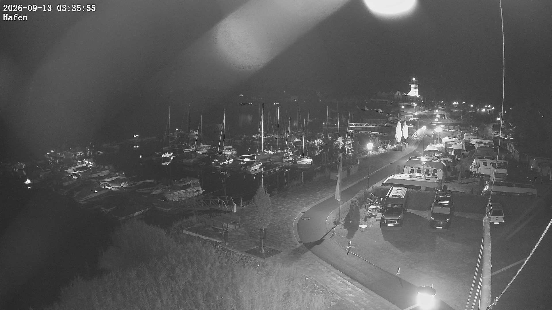 Archiv Foto Webcam Geierswalder See: Hafen