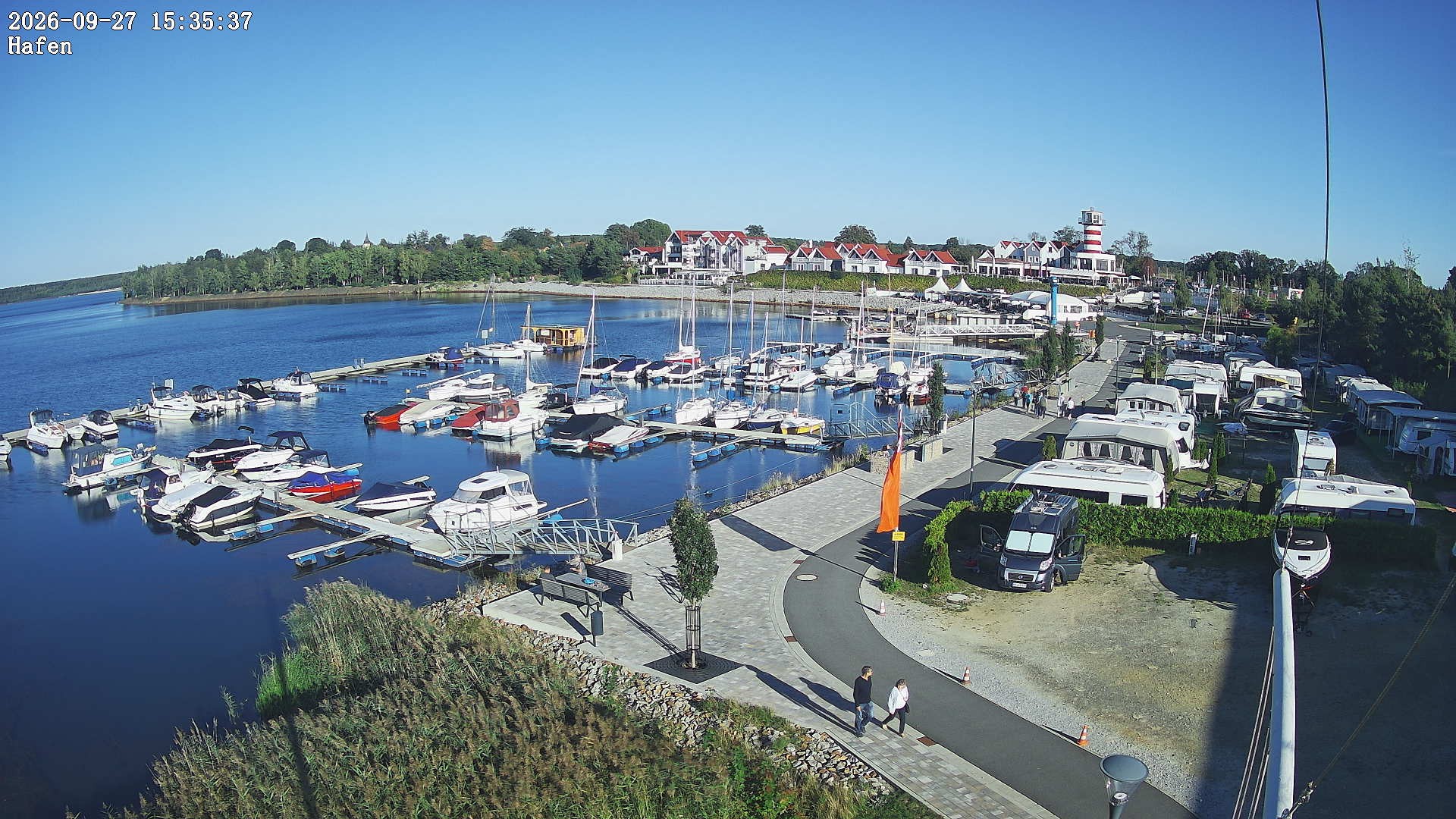 Archiv Foto Webcam Geierswalder See: Hafen