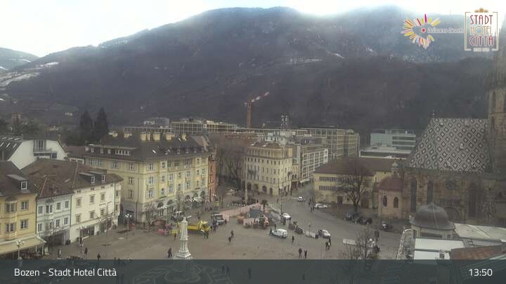 Archiv Foto Webcam Bozen - Stadt Hotel Citta