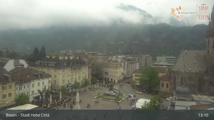 Archiv Foto Webcam Bozen - Stadt Hotel Citta