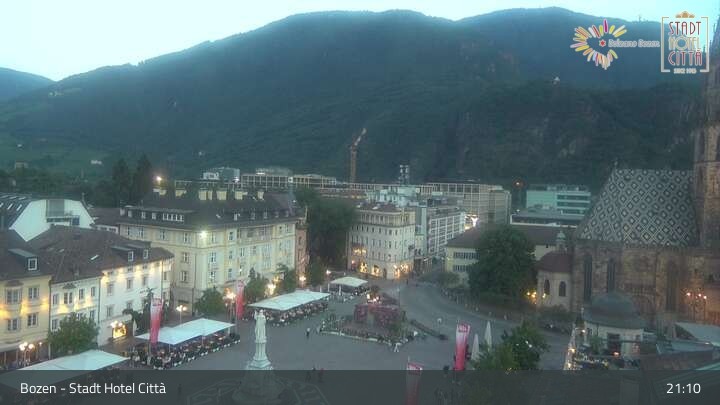 Archiv Foto Webcam Bozen - Stadt Hotel Citta