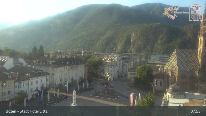 Archiv Foto Webcam Bozen - Stadt Hotel Citta