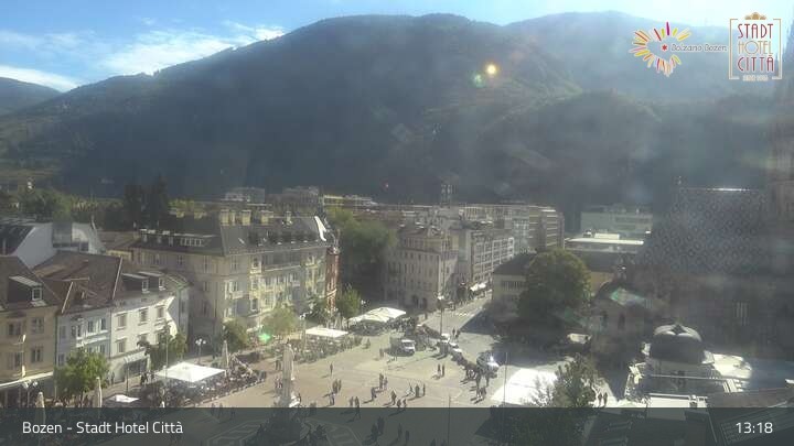 Archiv Foto Webcam Bozen - Stadt Hotel Citta
