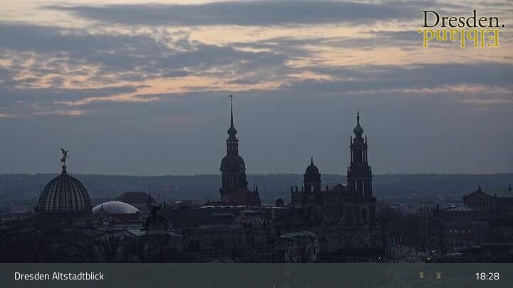 Archived image Webcam Dresden - View of the Old Town
