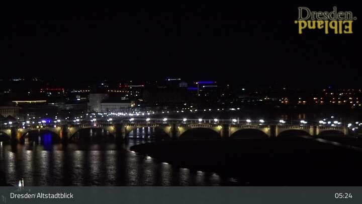Archiv Foto Webcam Dresden Terrassenufer - Blick auf die Altstadt