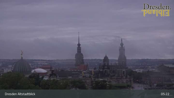 Archiv Foto Webcam Dresden Terrassenufer - Blick auf die Altstadt