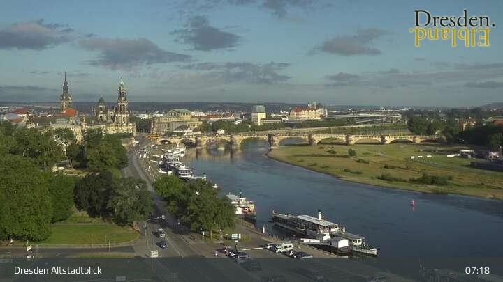 Archived image Webcam Dresden - View of the Old Town