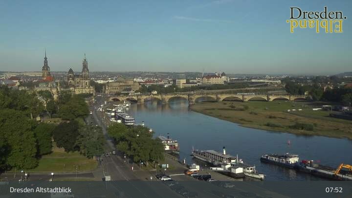 Archived image Webcam Dresden - View of the Old Town