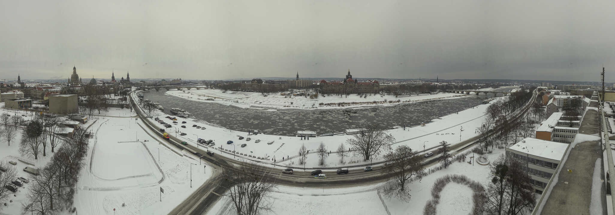 Archiv Foto Webcam Dresden - Elbpanorama