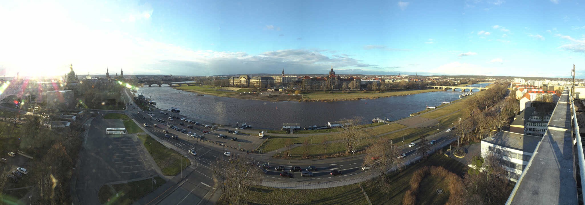 Archiv Foto Webcam Dresden - Elbpanorama