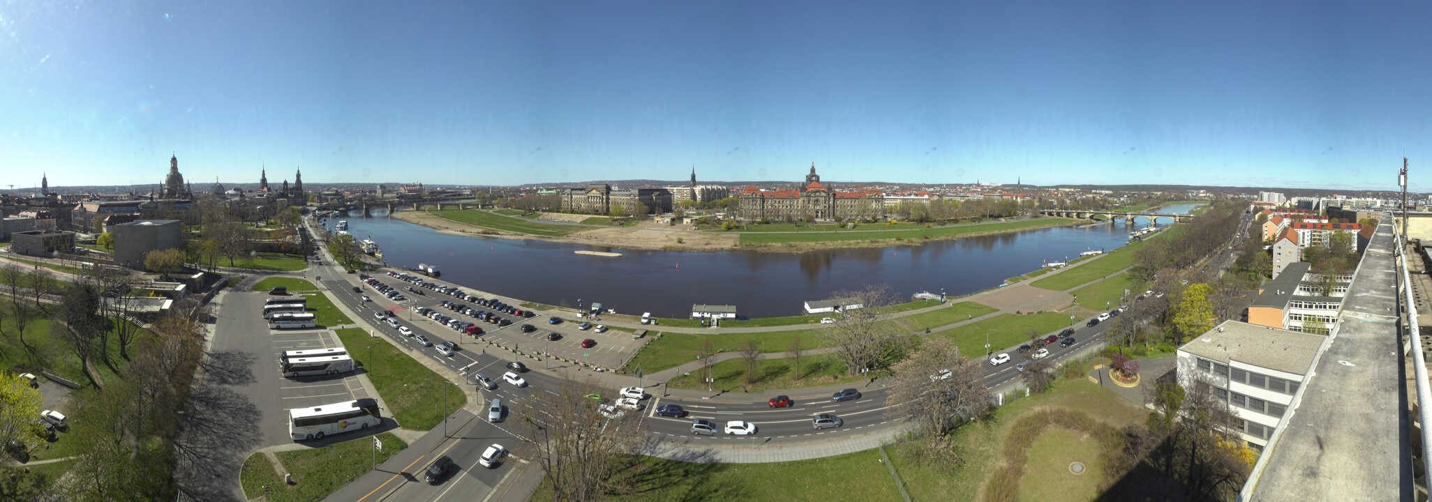 Archived image Webcam Dresden - Panoramic view of the city