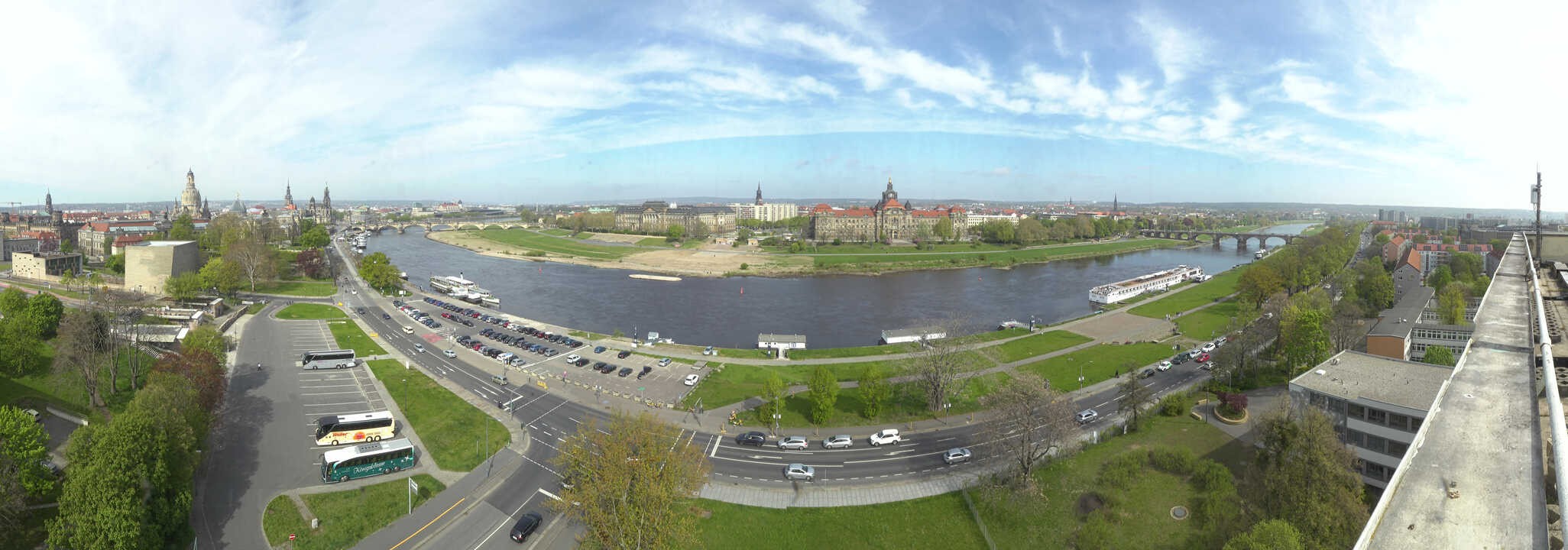 Archived image Webcam Dresden - Panoramic view of the city