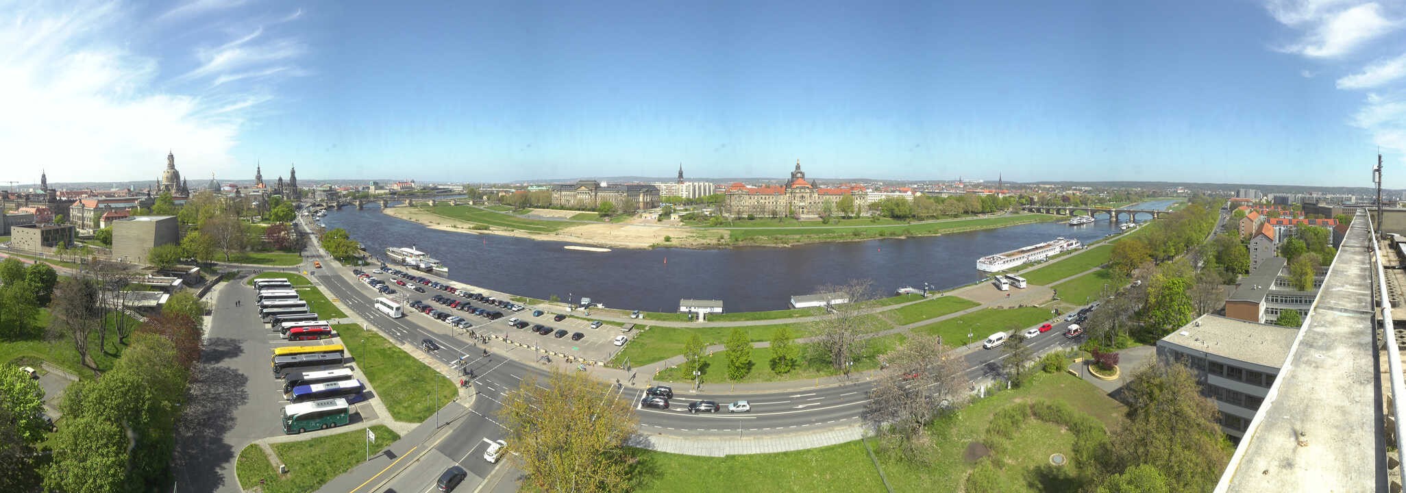 Archived image Webcam Dresden - Panoramic view of the city