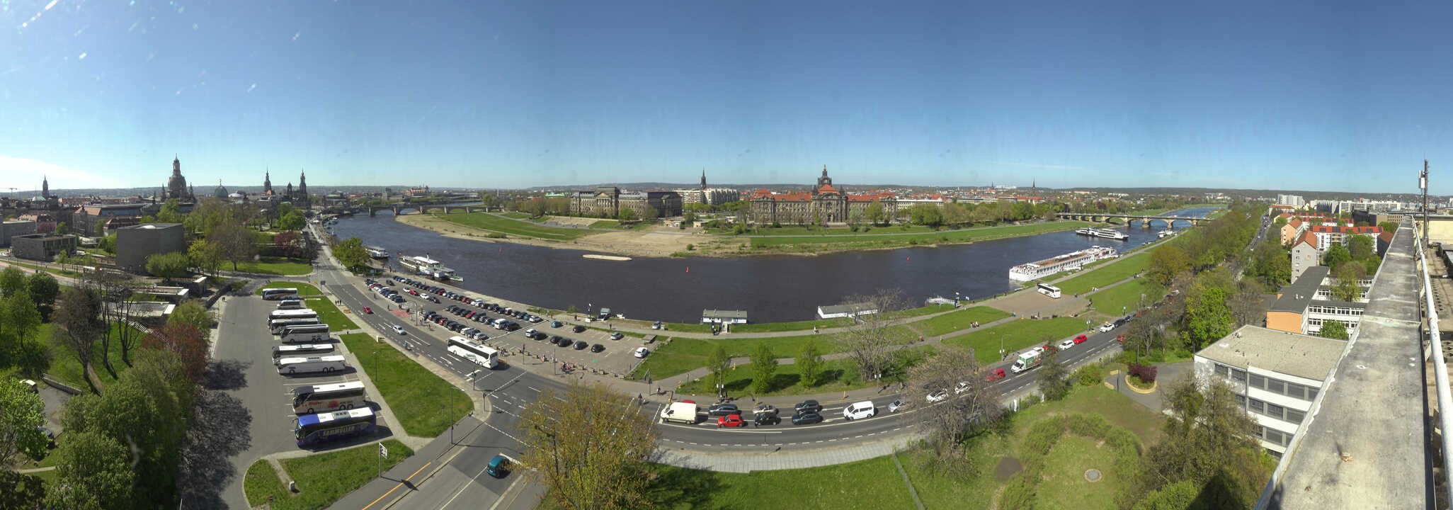 Archived image Webcam Dresden - Panoramic view of the city