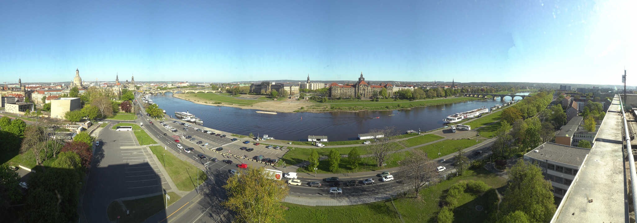 Archiv Foto Webcam Dresden - Elbpanorama