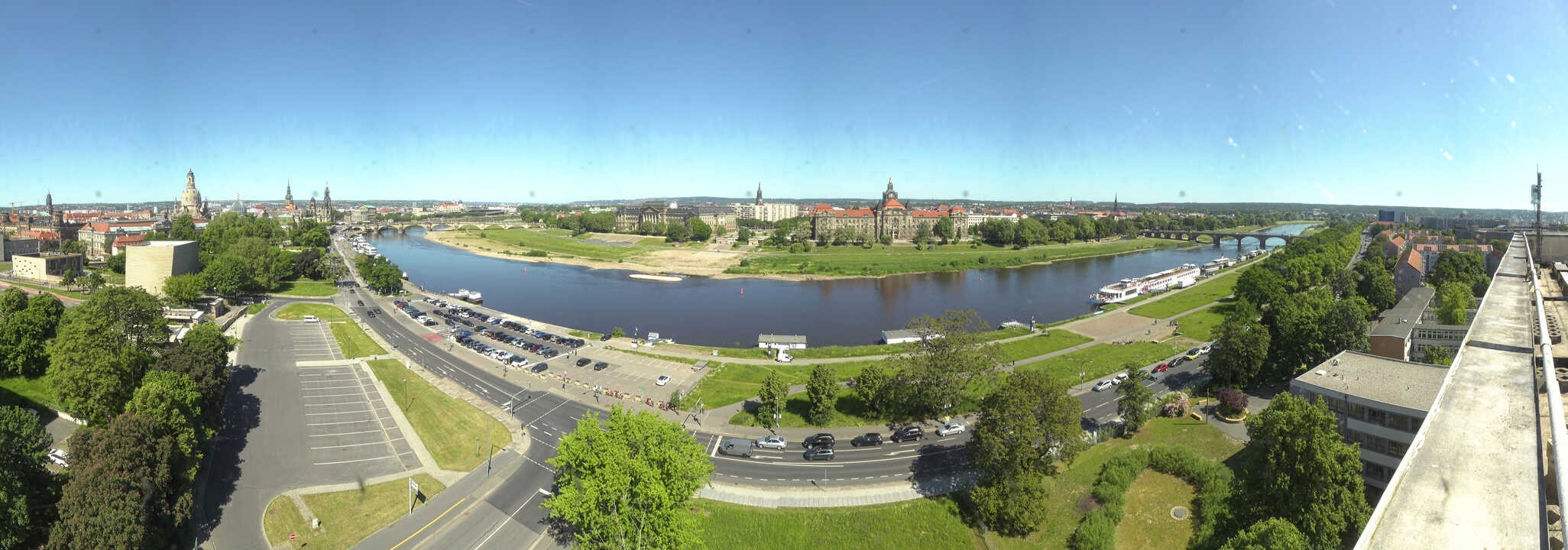Archived image Webcam Dresden - Panoramic view of the city