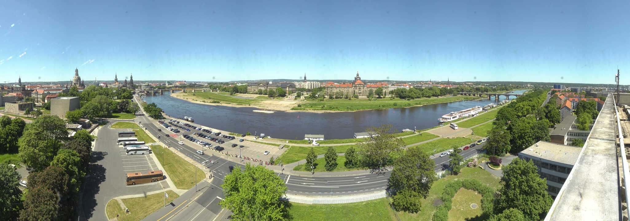 Archived image Webcam Dresden - Panoramic view of the city