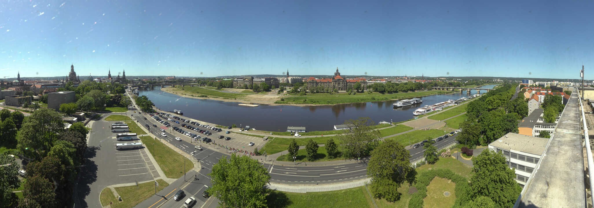 Archived image Webcam Dresden - Panoramic view of the city