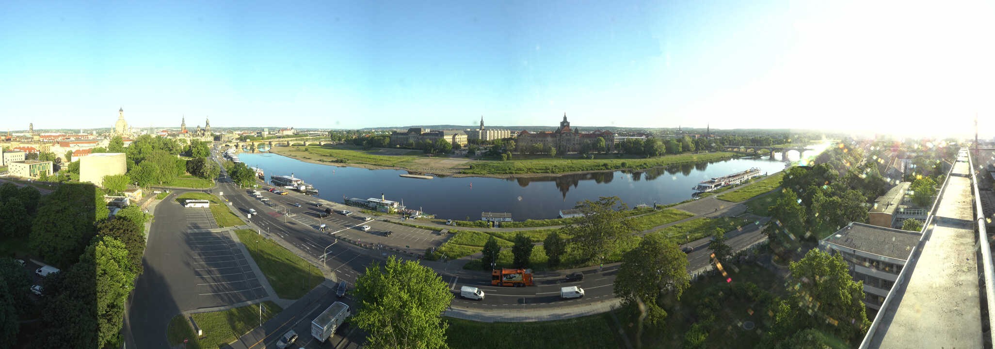Archiv Foto Webcam Dresden - Elbpanorama