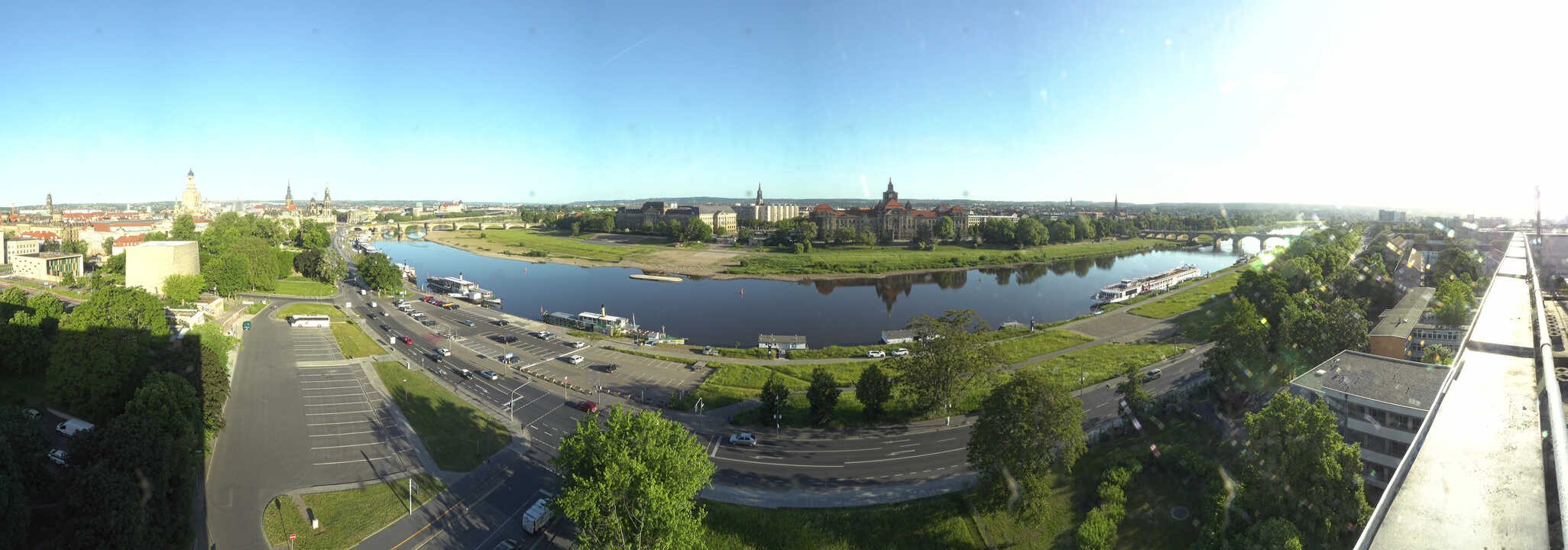 Archiv Foto Webcam Dresden - Elbpanorama