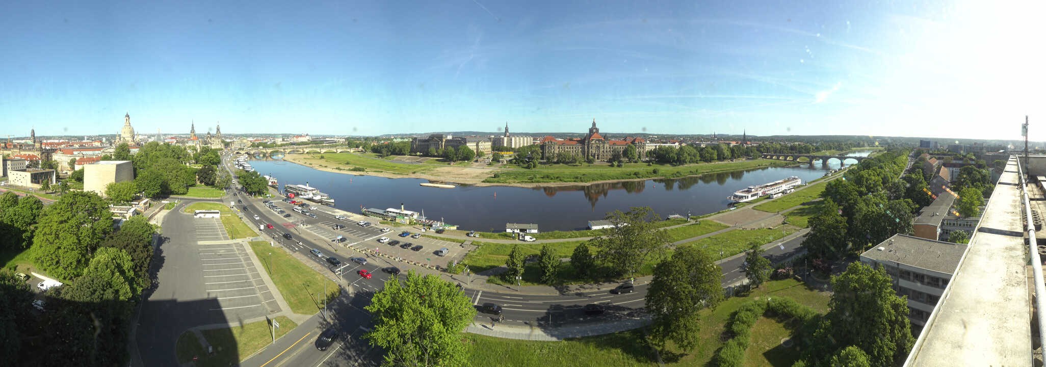 Archiv Foto Webcam Dresden - Elbpanorama