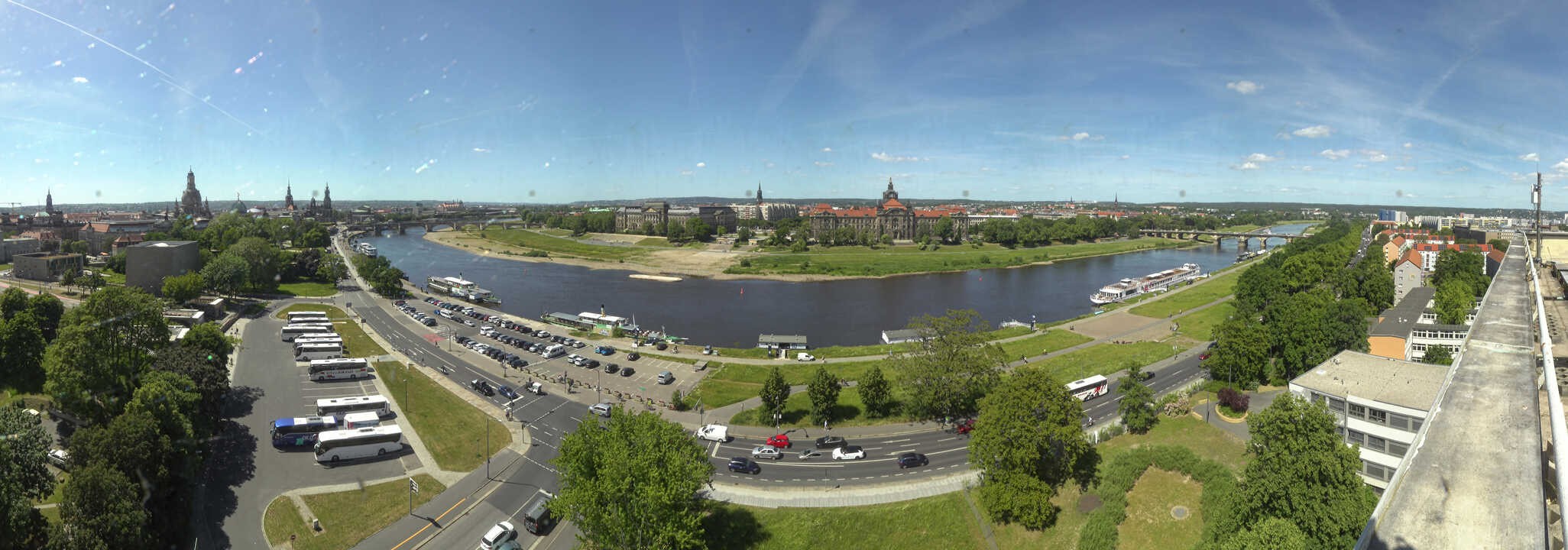 Archiv Foto Webcam Dresden - Elbpanorama