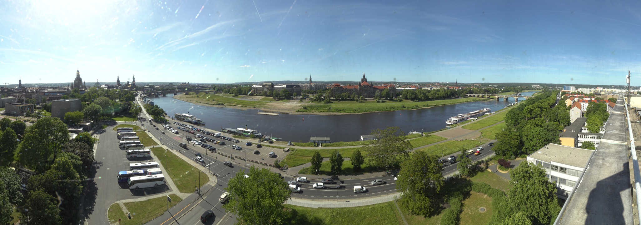 Archiv Foto Webcam Dresden - Elbpanorama