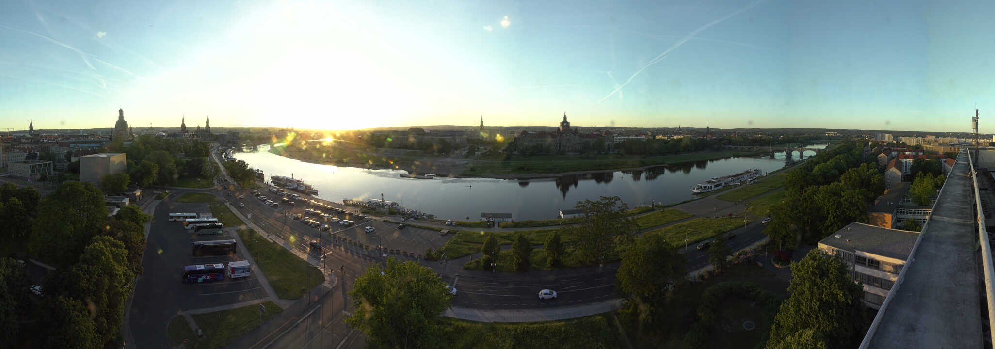 Archiv Foto Webcam Dresden - Elbpanorama