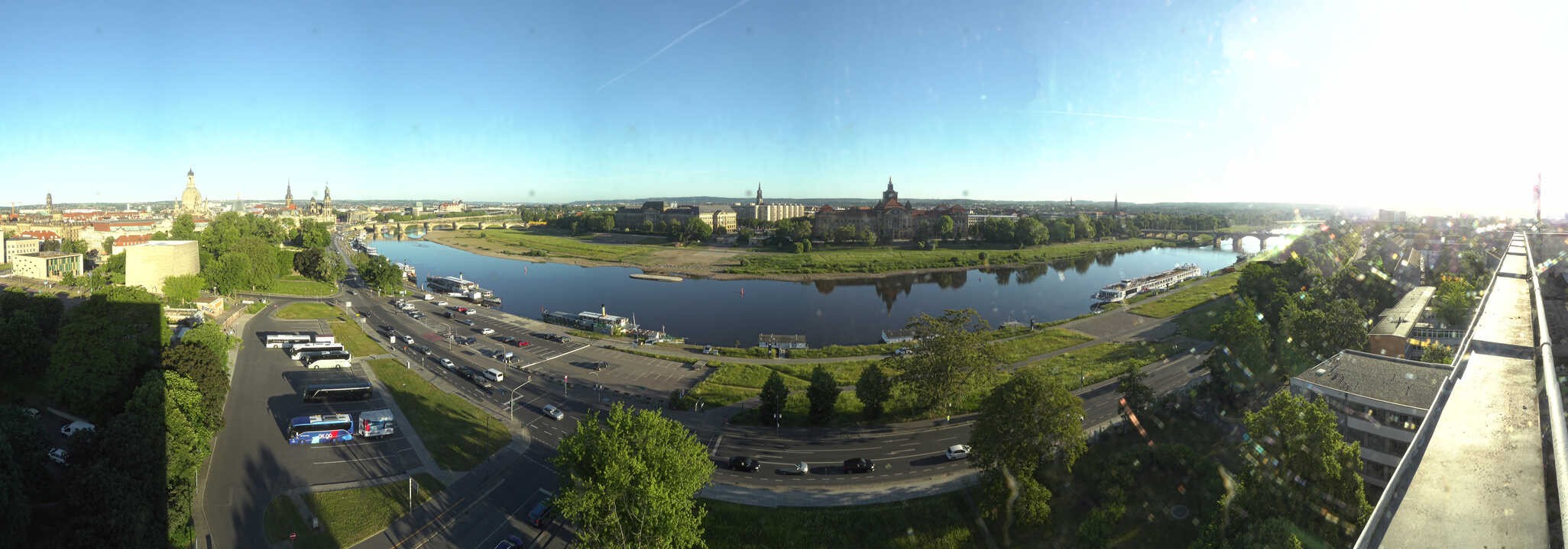 Archiv Foto Webcam Dresden - Elbpanorama