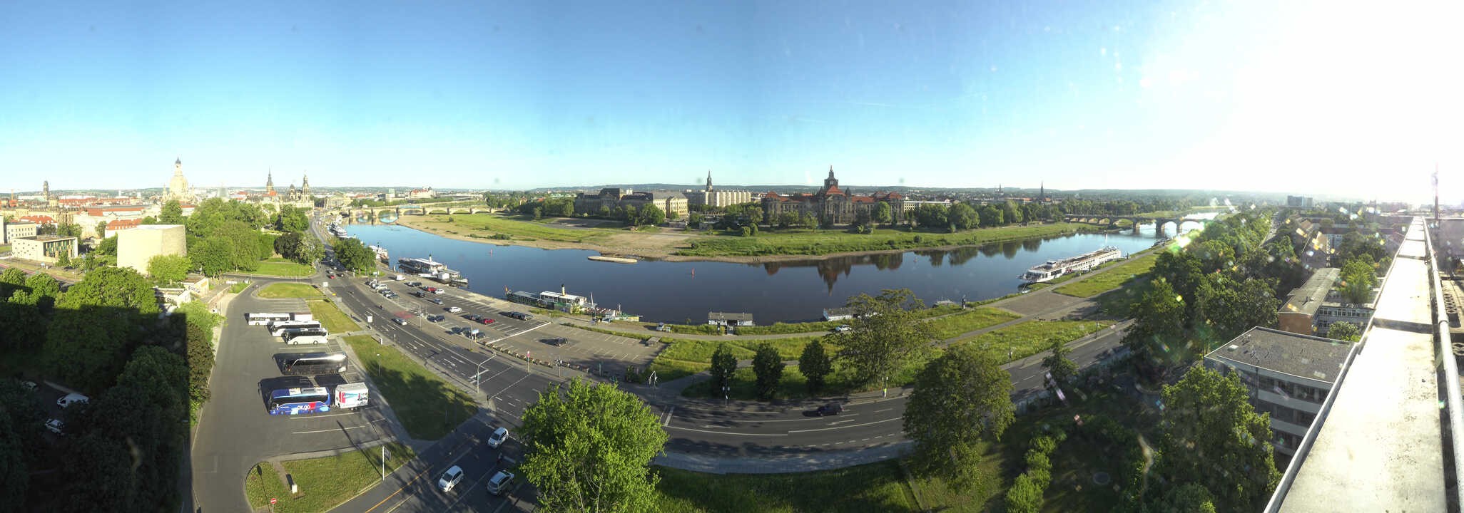 Archiv Foto Webcam Dresden - Elbpanorama