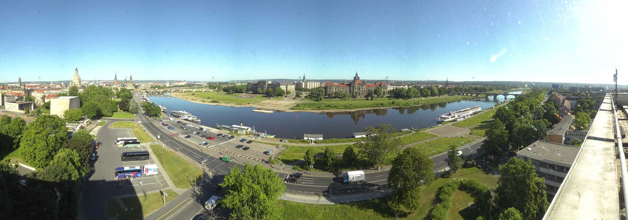 Archiv Foto Webcam Dresden - Elbpanorama