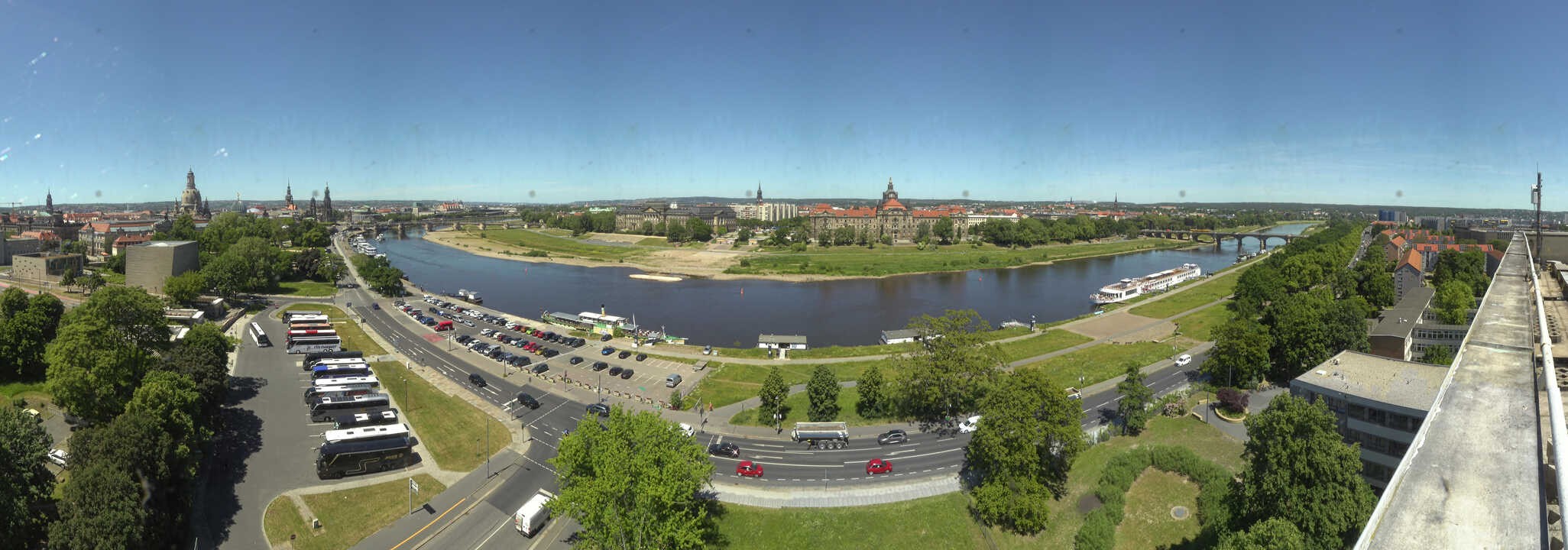 Archiv Foto Webcam Dresden - Elbpanorama