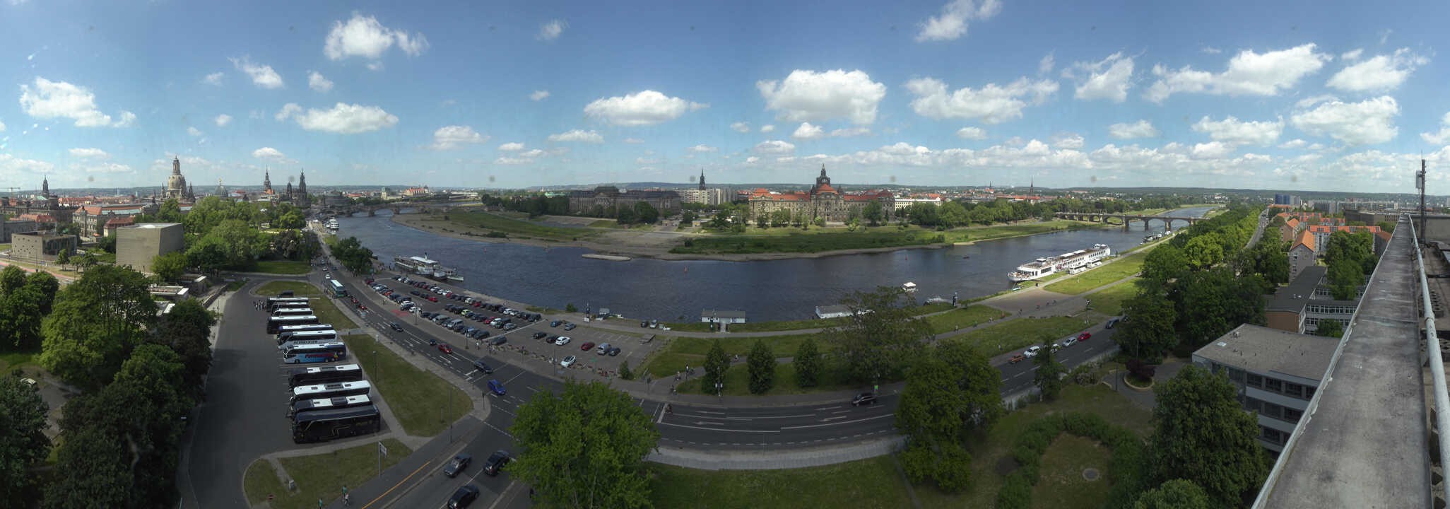 Archiv Foto Webcam Dresden - Elbpanorama