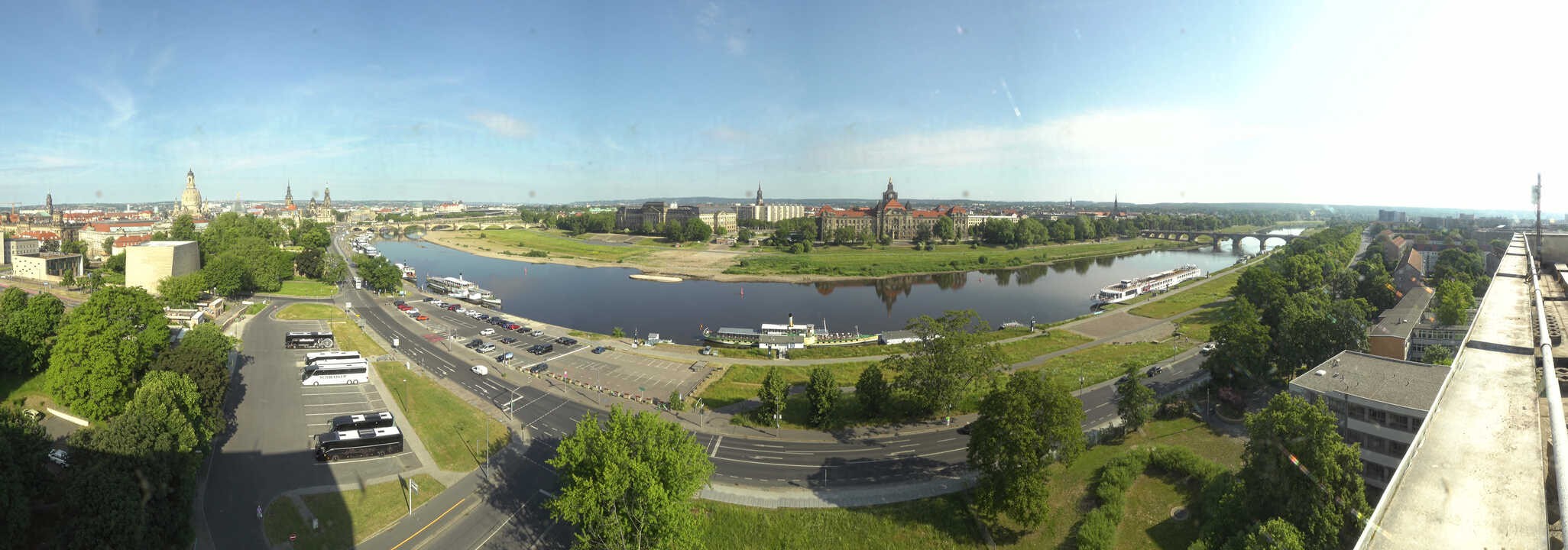 Archived image Webcam Dresden - Panoramic view of the city