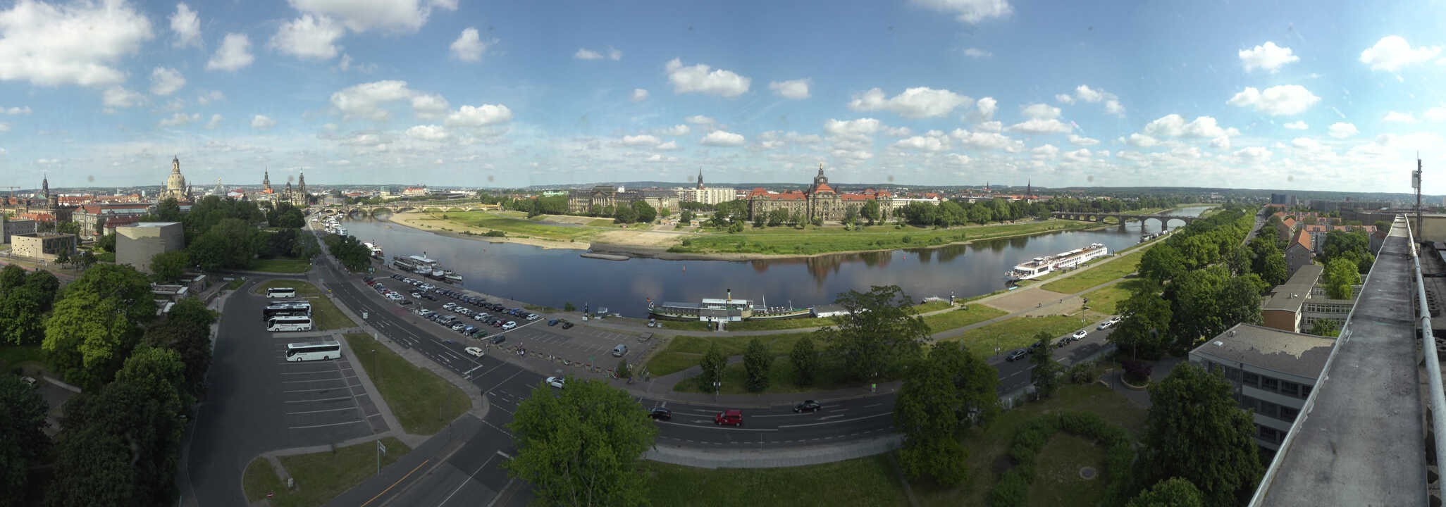 Archived image Webcam Dresden - Panoramic view of the city